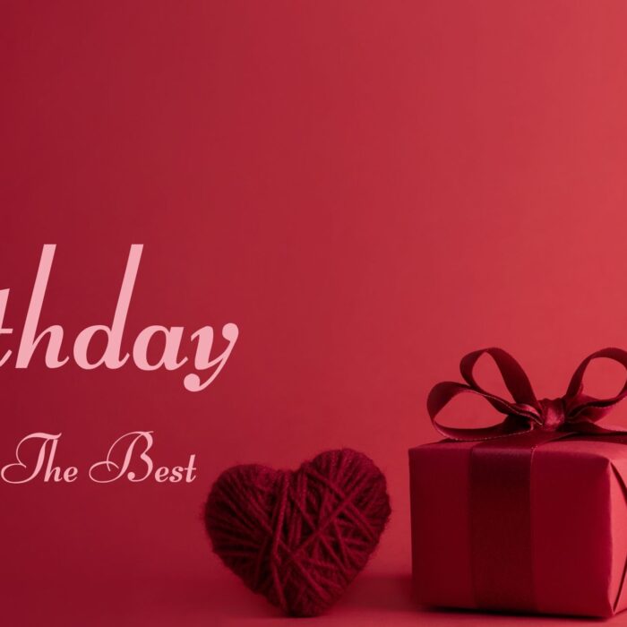 modern red birthday (Flyer)
